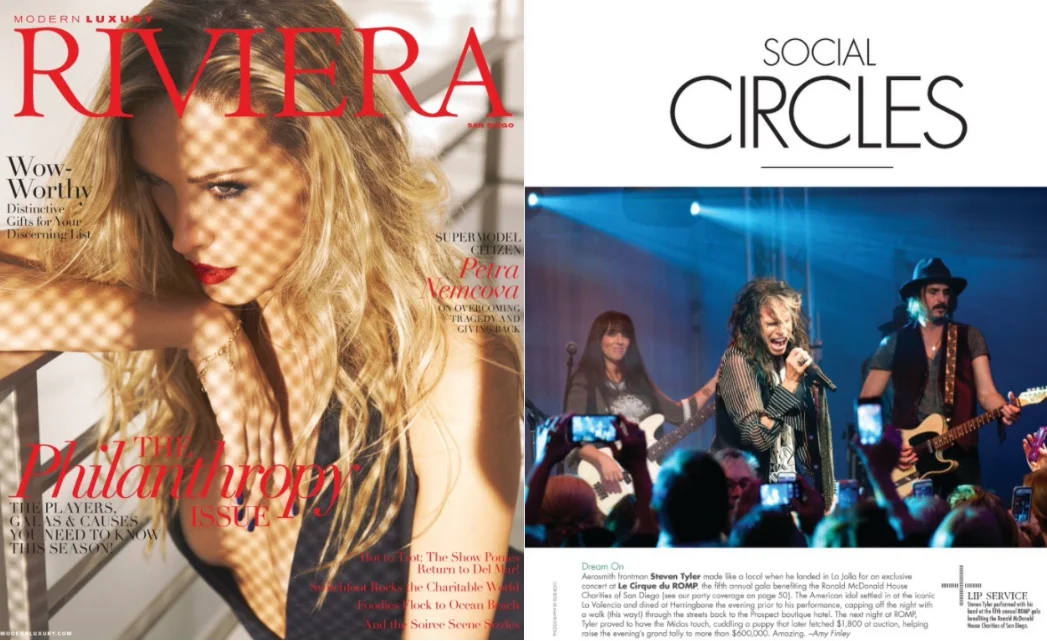 ROMP Charity Gala ~ Le Cirque du Romp ~ Seen in Modern Luxury Magazine