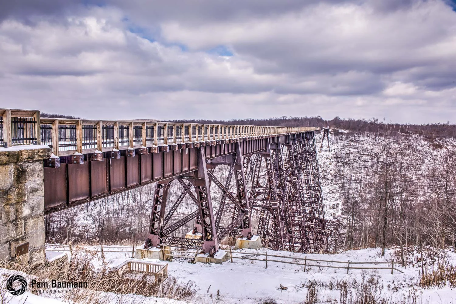 abandoned bridge pennsylvania scenic landscape