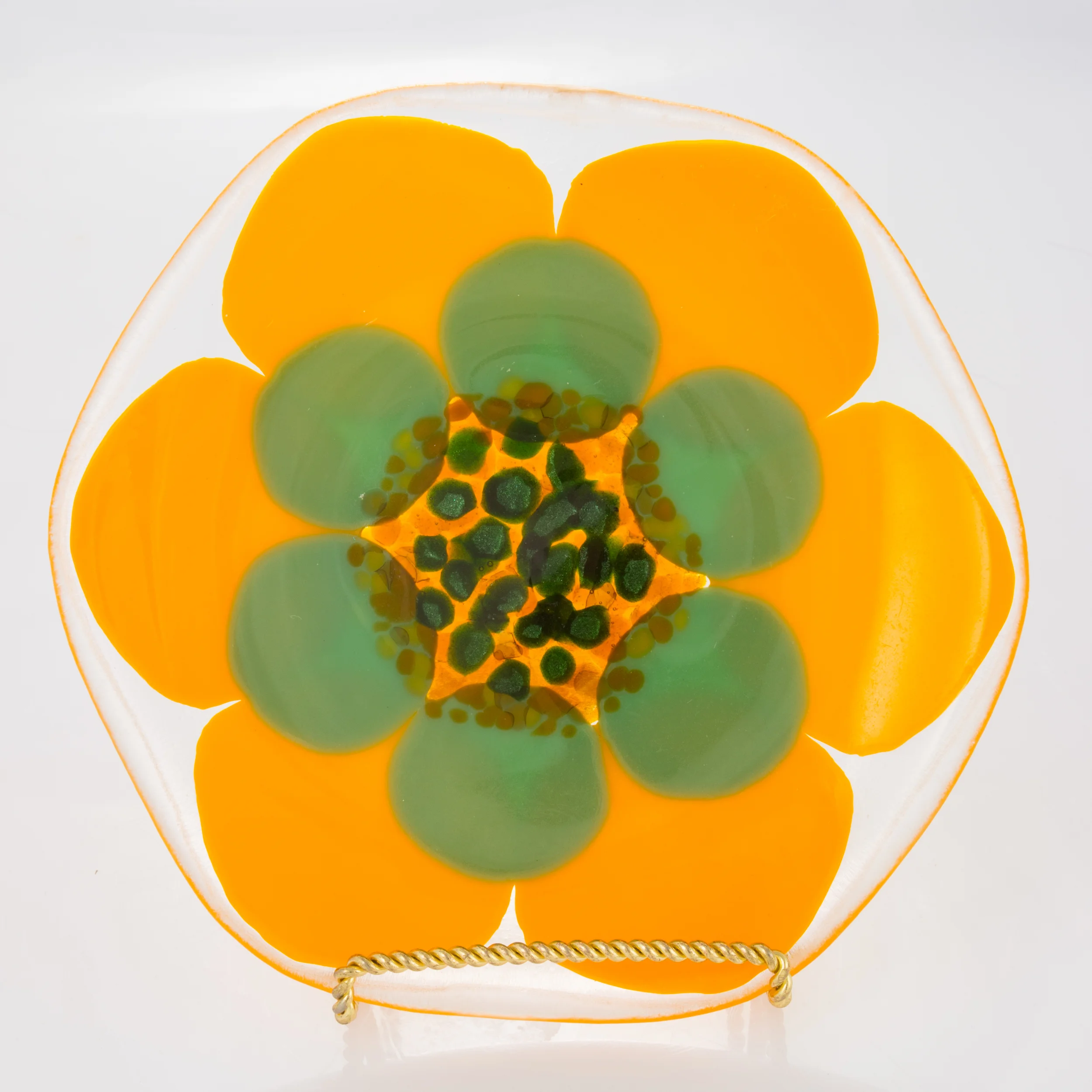 Yellow Flower Plate