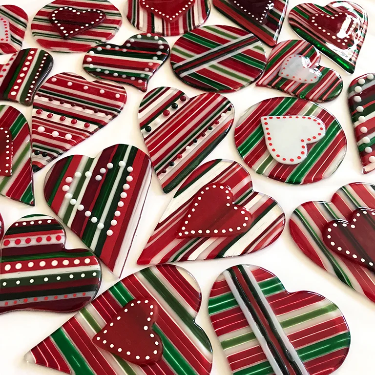NOEL Stripe Christmas Ornaments