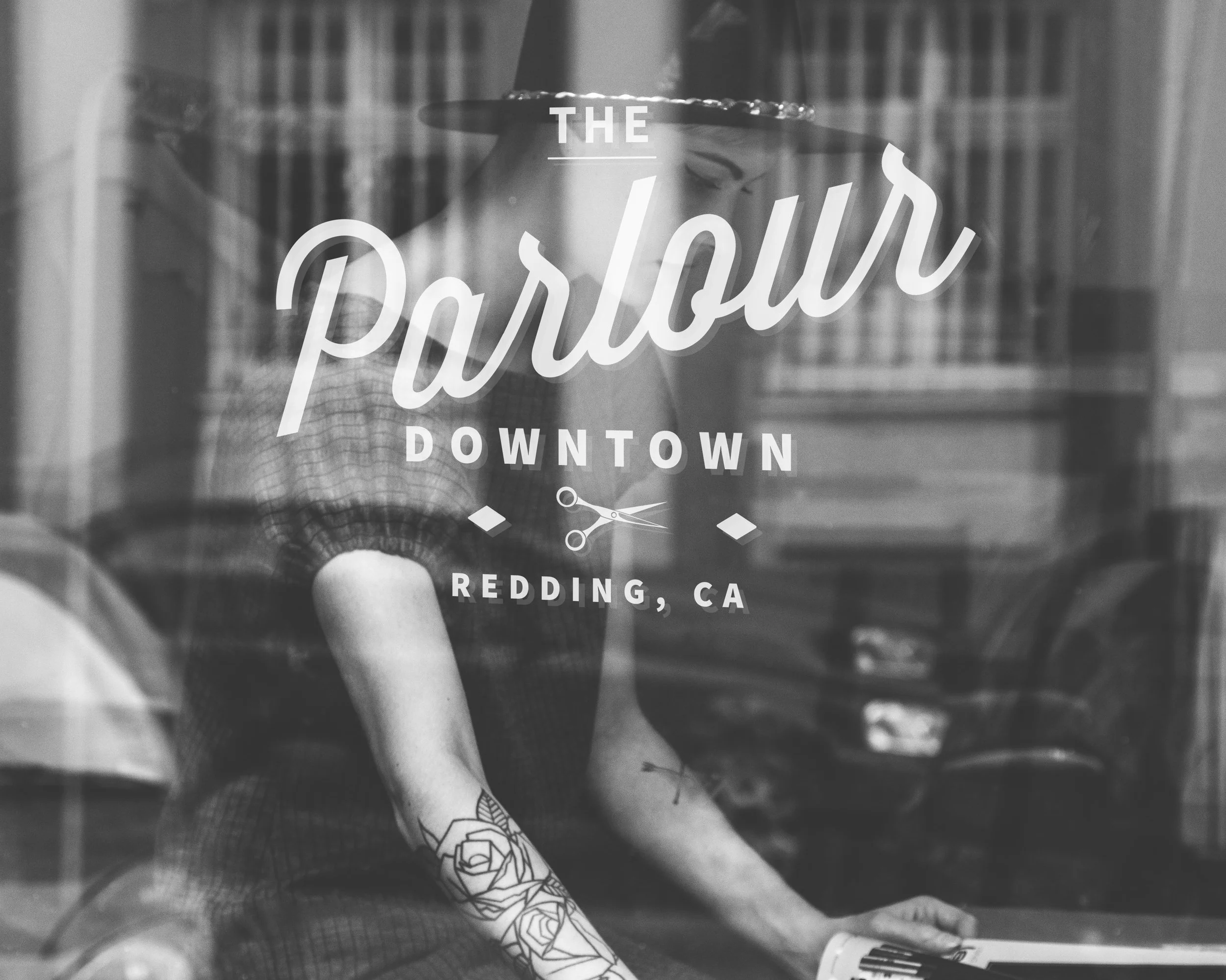 Logo Design // The Parlour Downtown, Redding, CA.