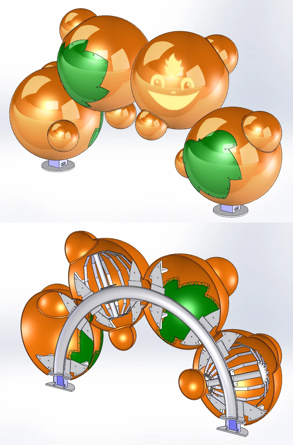 Pumpkin Climbing Arch with 2 innovations