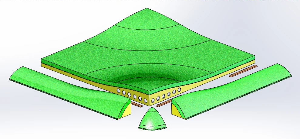 Undulating floor system