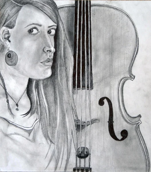 Self Portrait and Cello.jpg