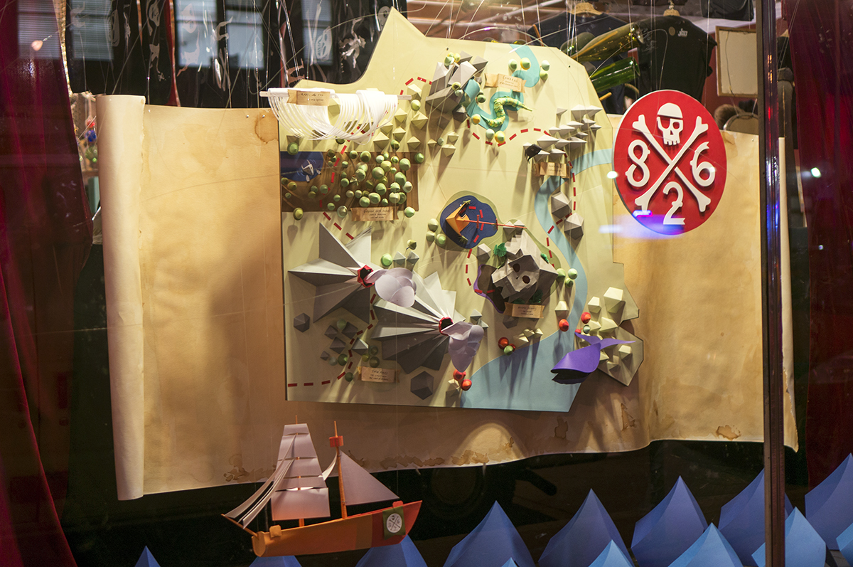 826 Valencia Paper Window Display