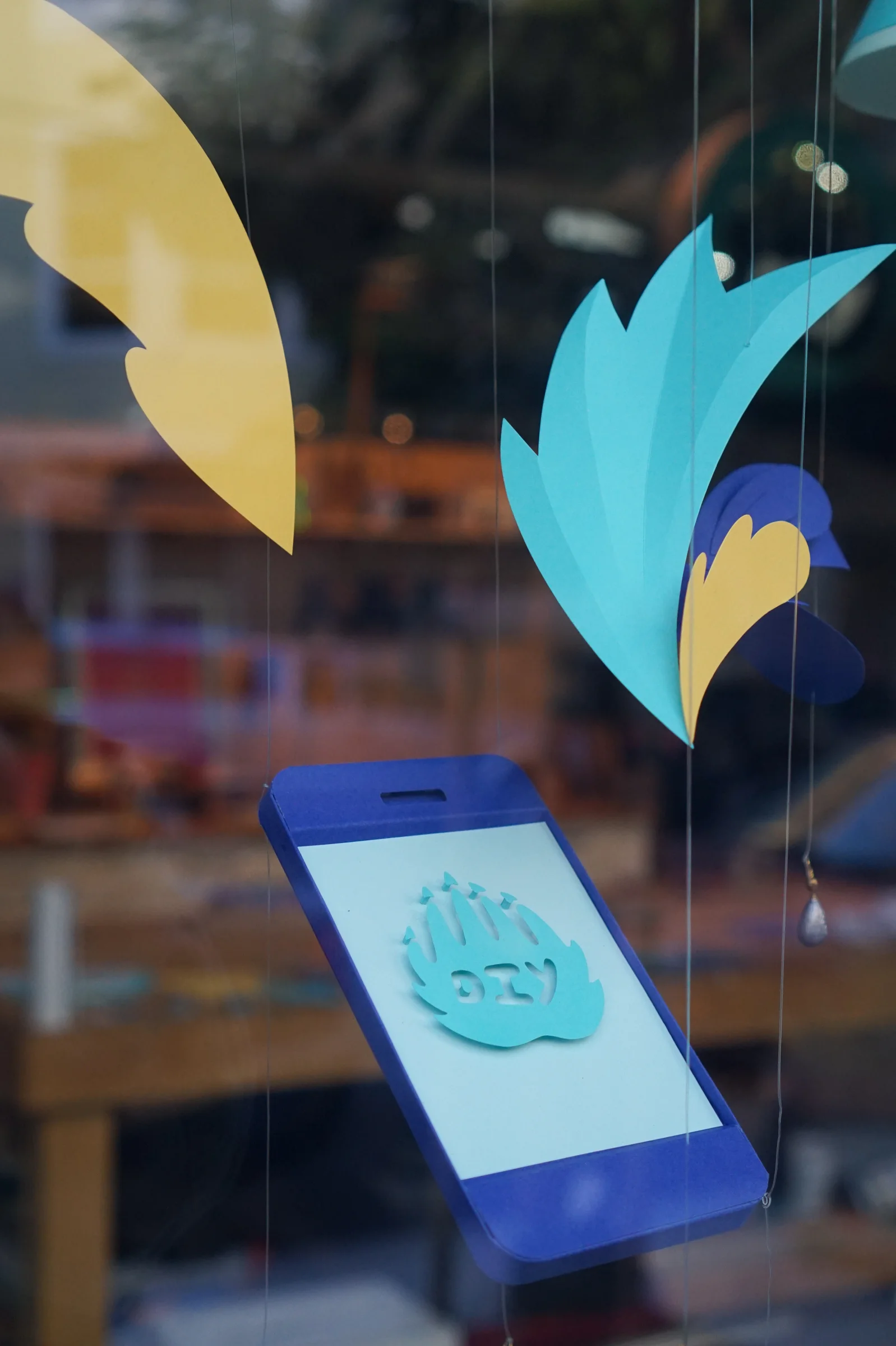 DIY.org paper window display