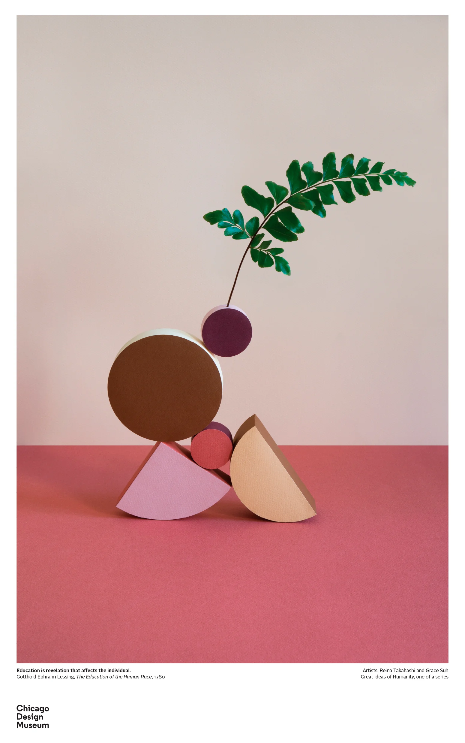 Poster for Chicago Design Museum, Great Ideas of Humanity