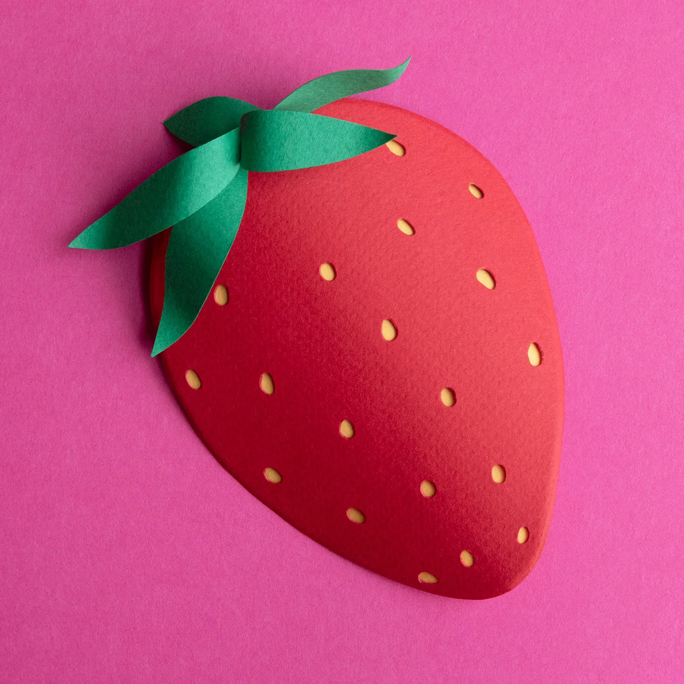 Paper strawberry