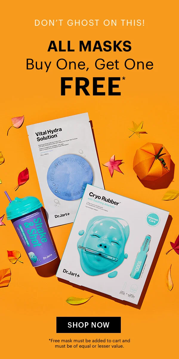 Dr.Jart+ promotion with paper fall leaves and pumpkin