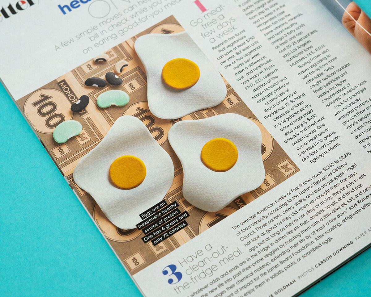 Close up of egg and beans image