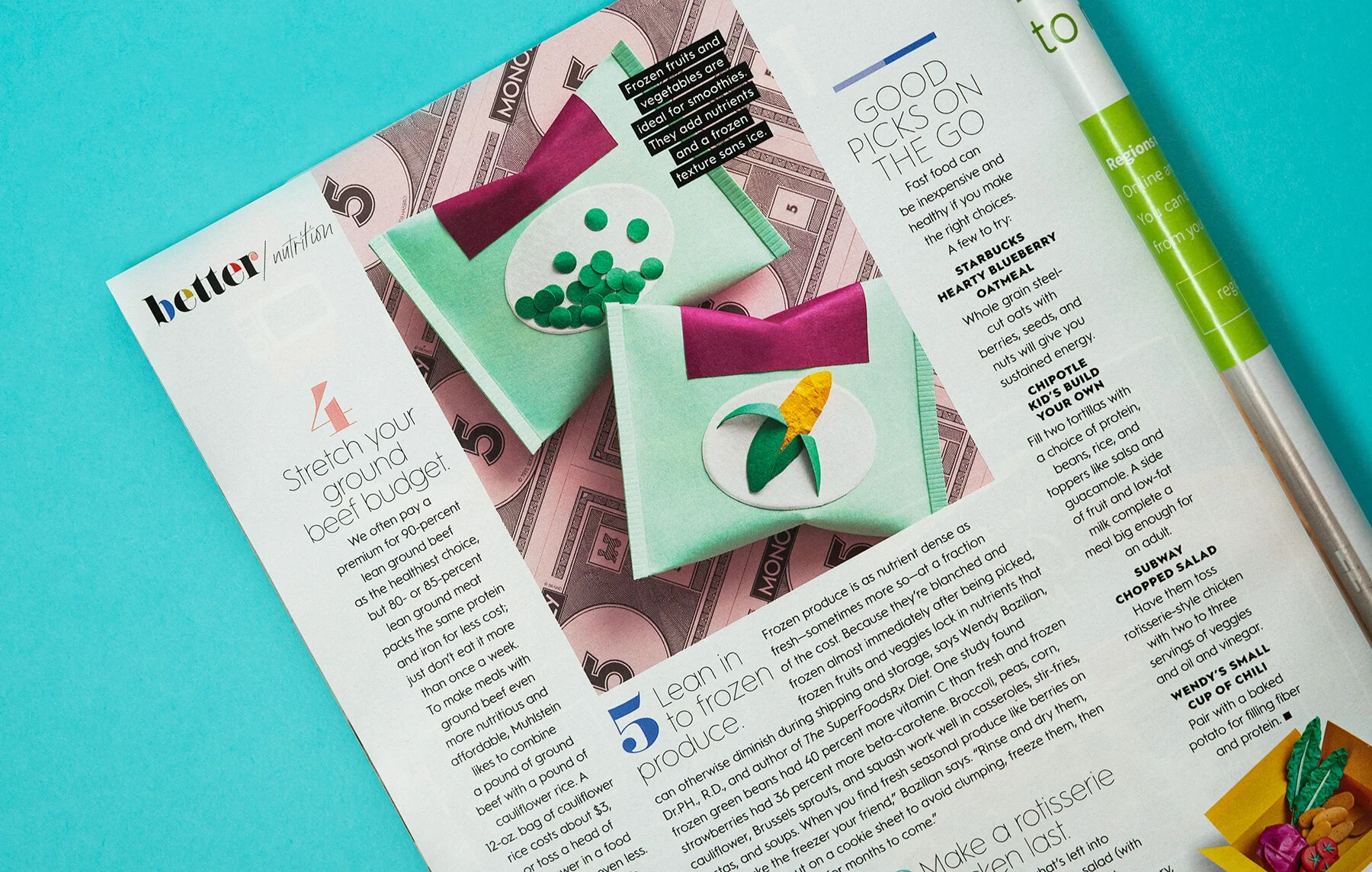 Close up of frozen veggies image