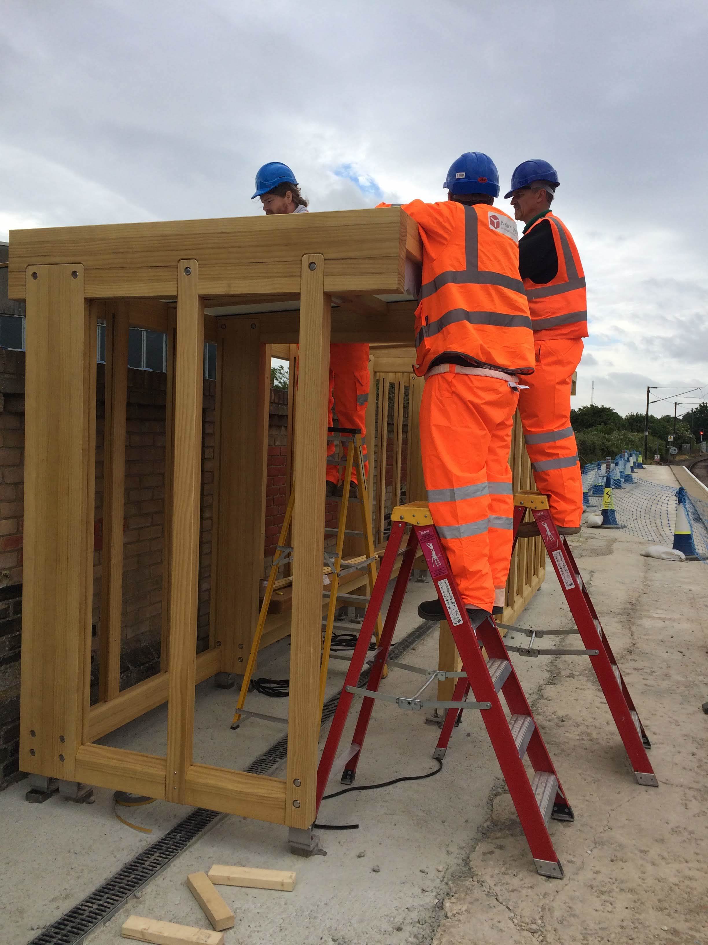 On Site Rail Shelter Installation
