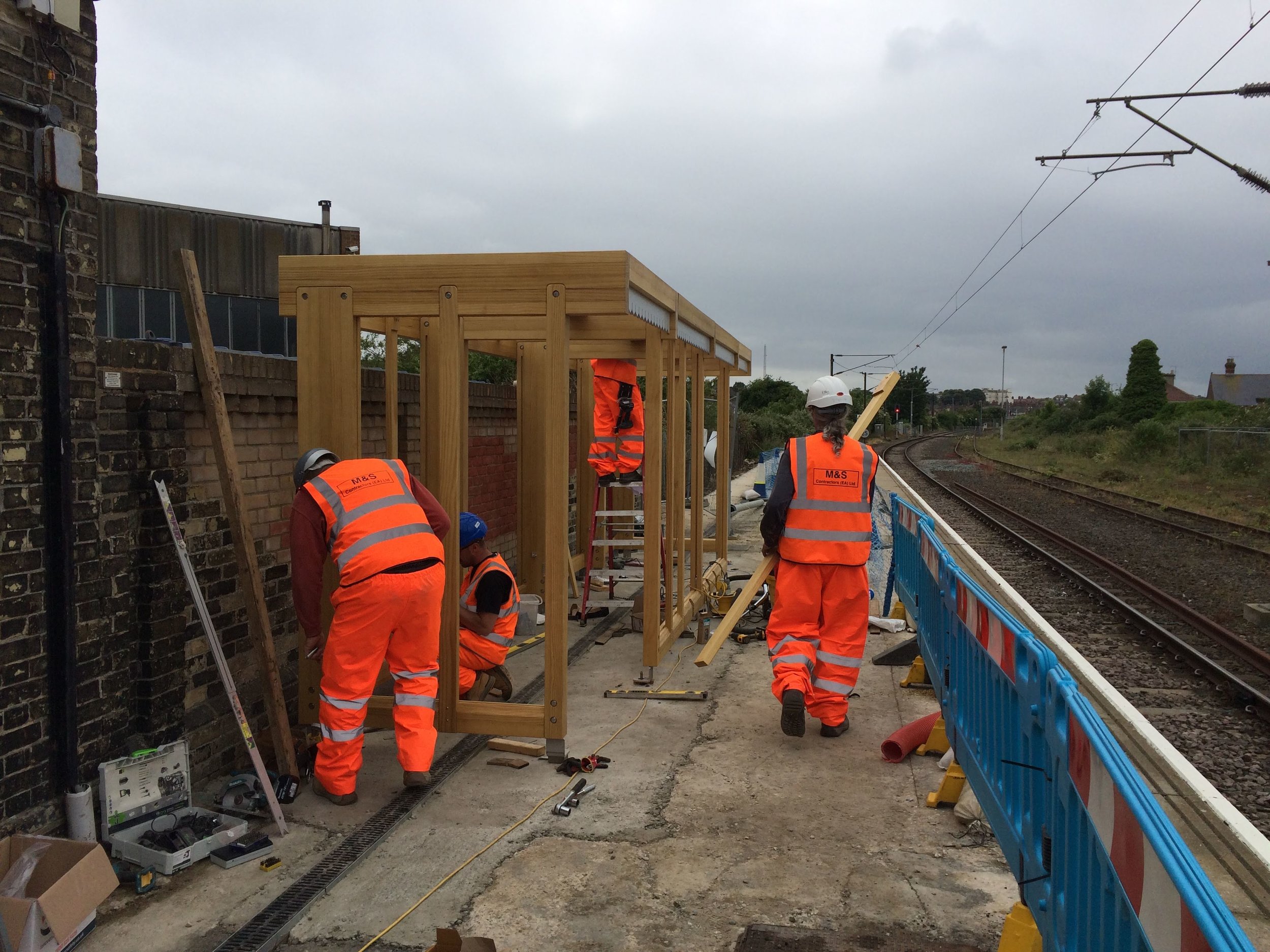 On Site Rail Shelter Installation