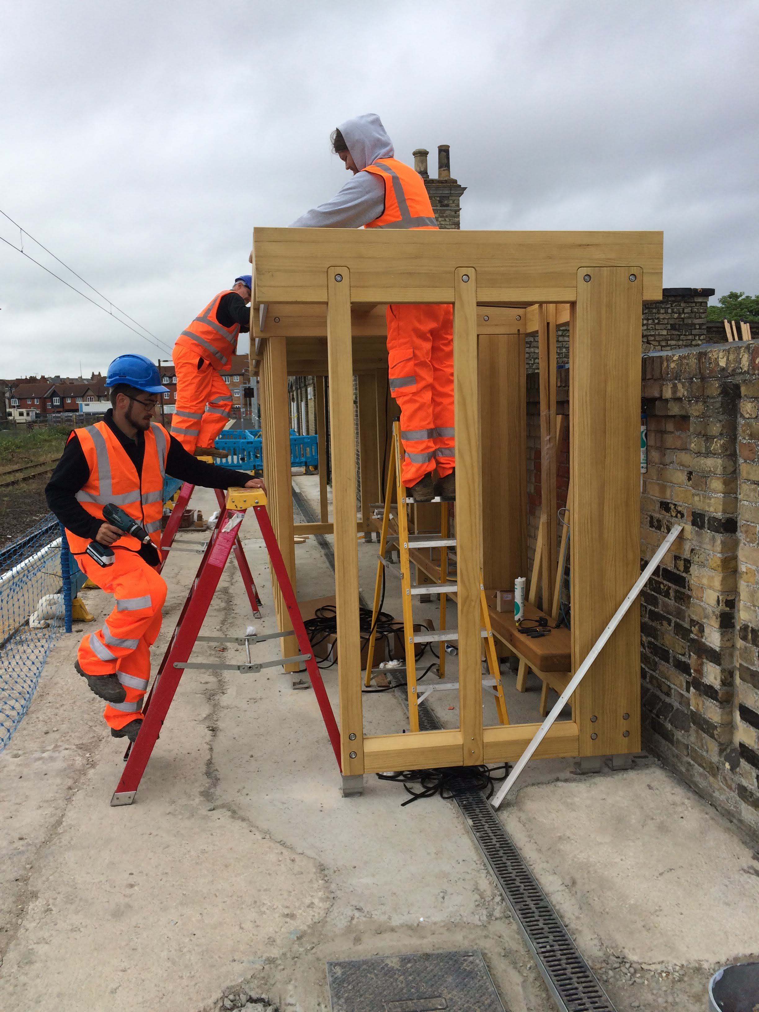 On Site Rail Shelter Installation