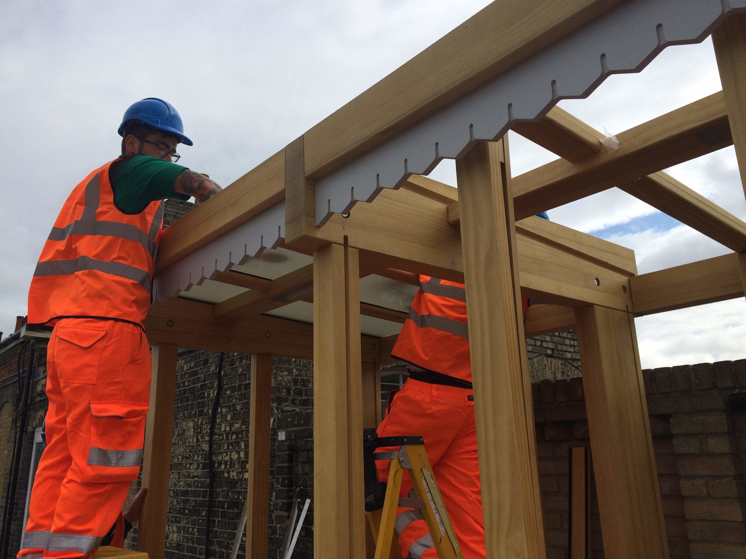 On Site Rail Shelter Installation