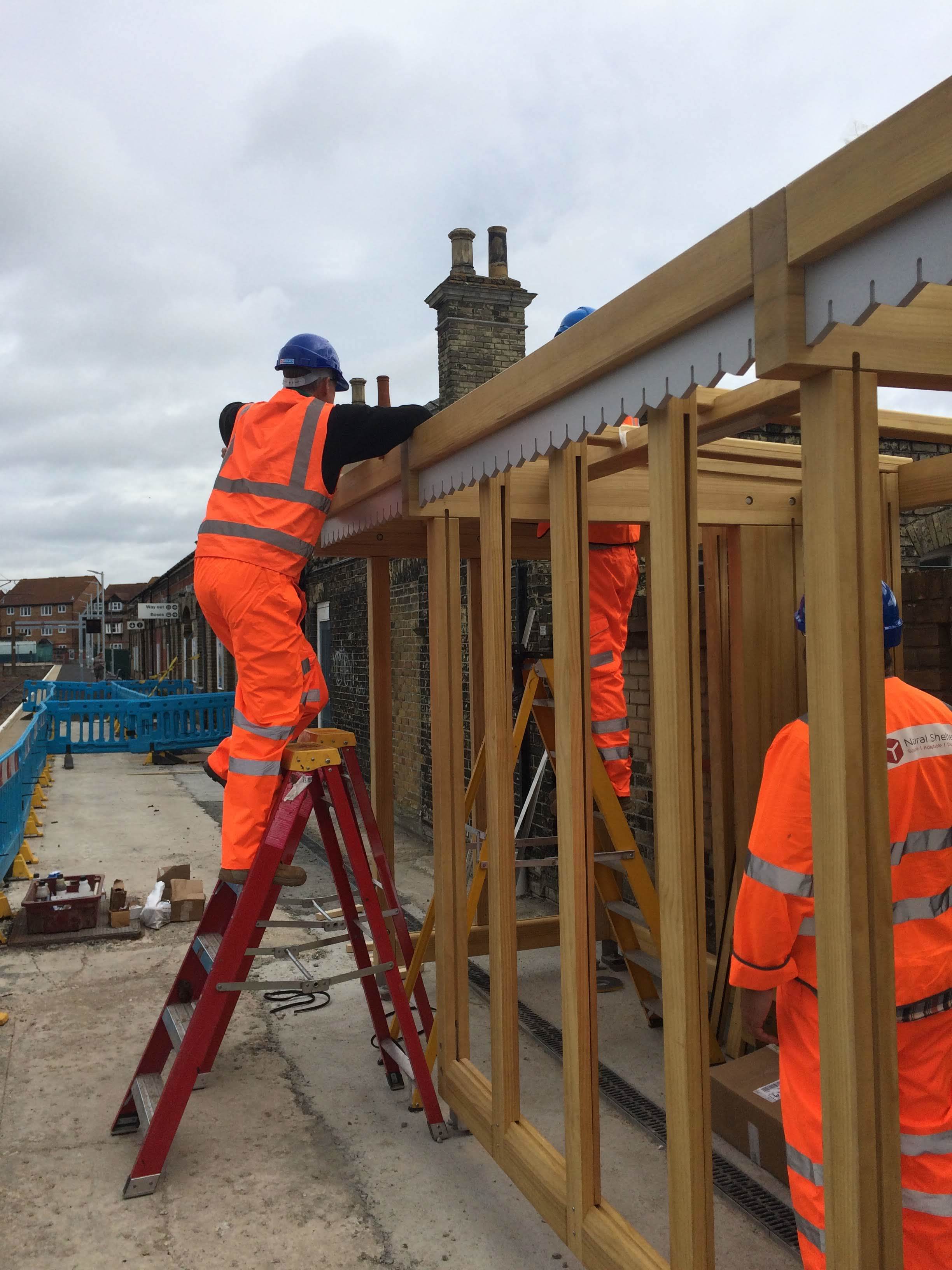 On Site Rail Shelter Installation