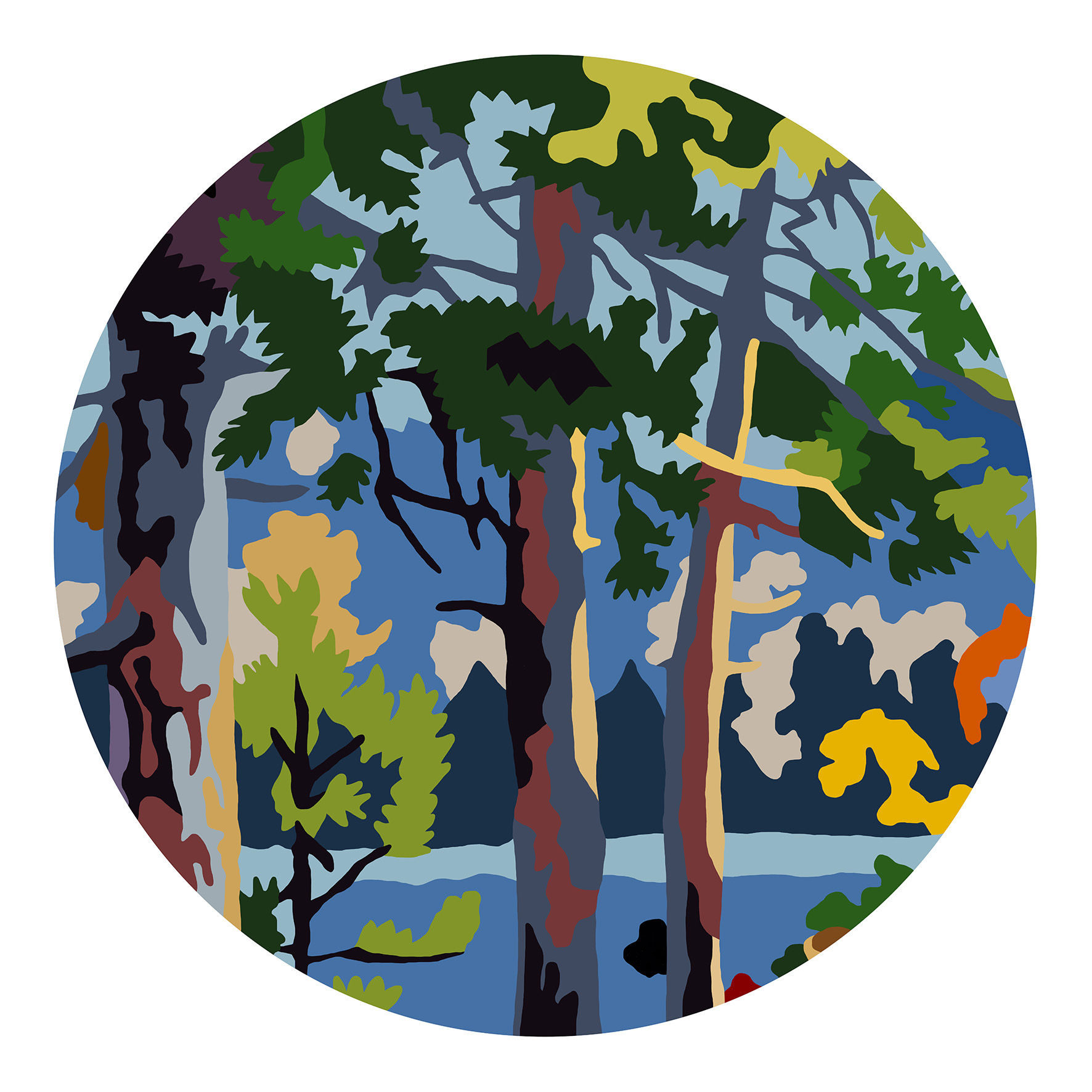 Untitled Landscape Limited edition Giclée print 80 x 80 cm 2017