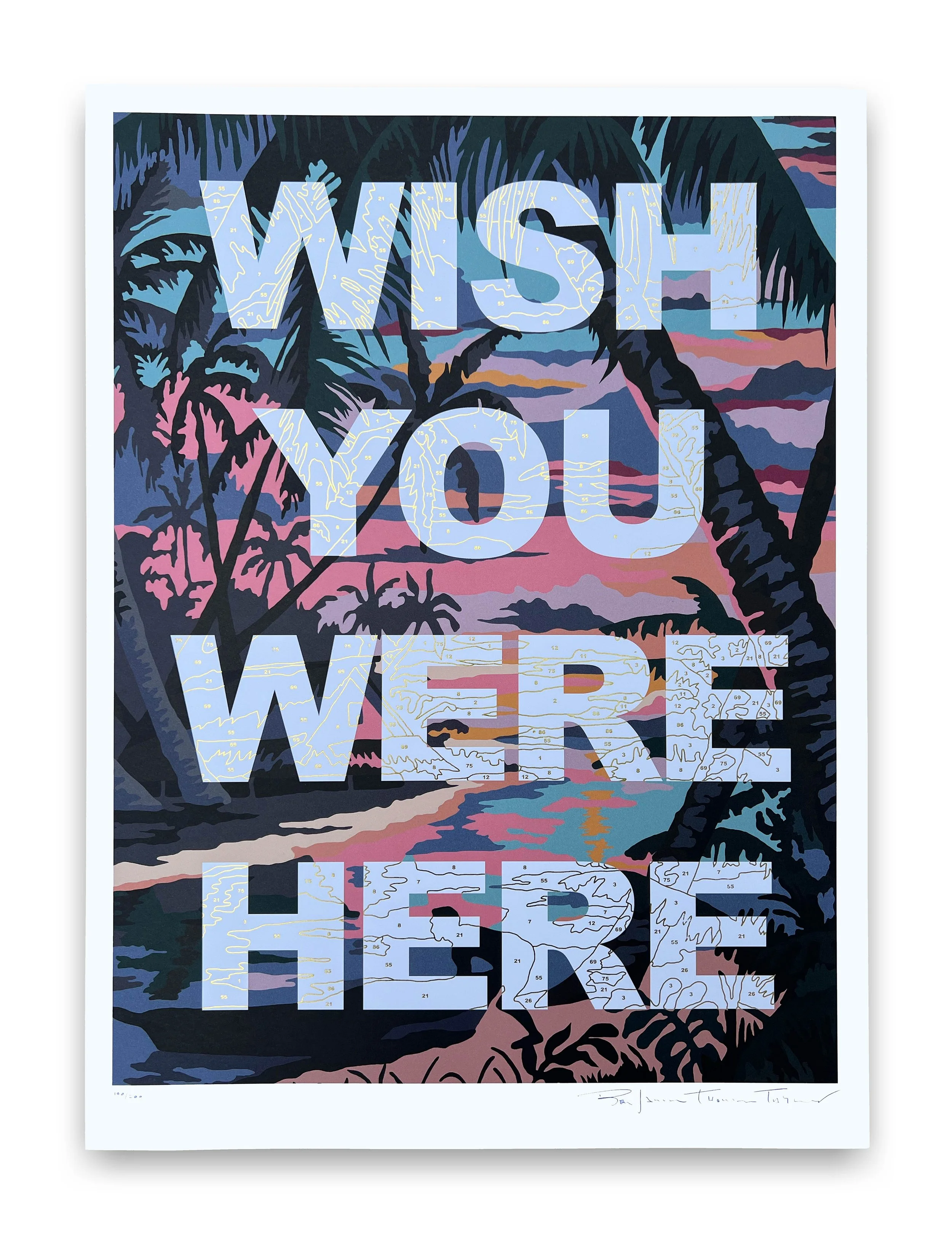 Wish you were here gold print.jpg