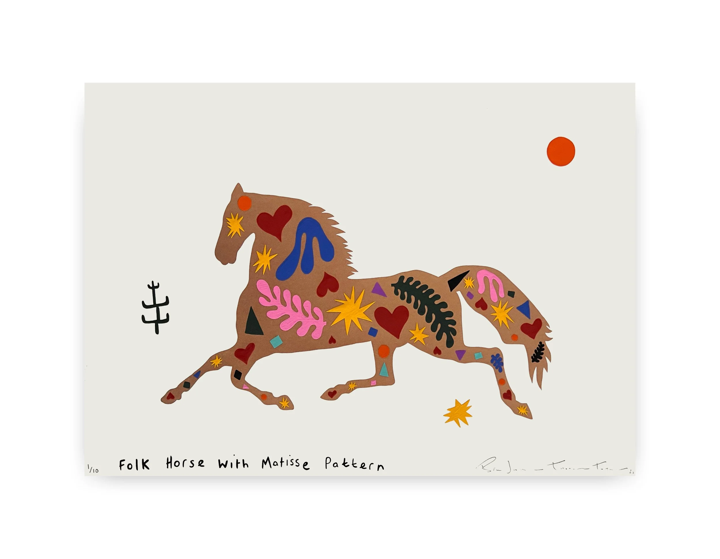 folk horse with matisse pattern gold drop shadow.jpg