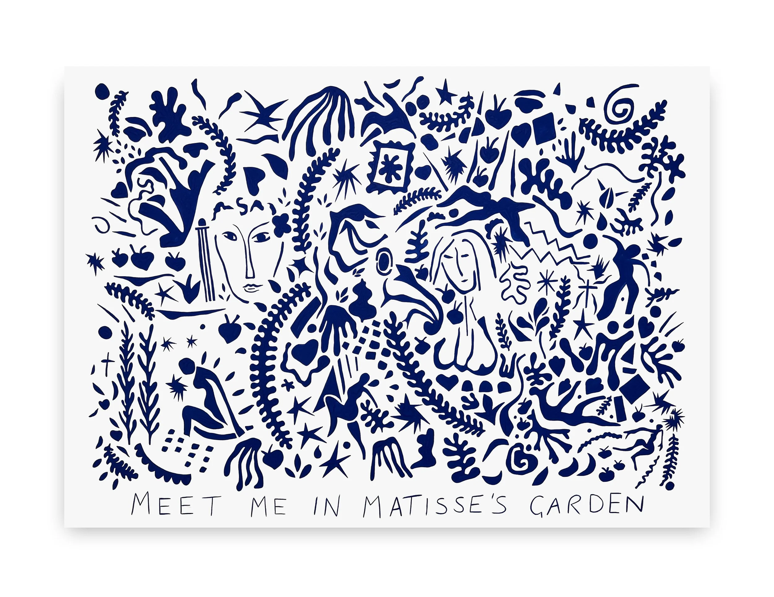 Meet me in matisse's garden navy screen print drop shadow.jpg