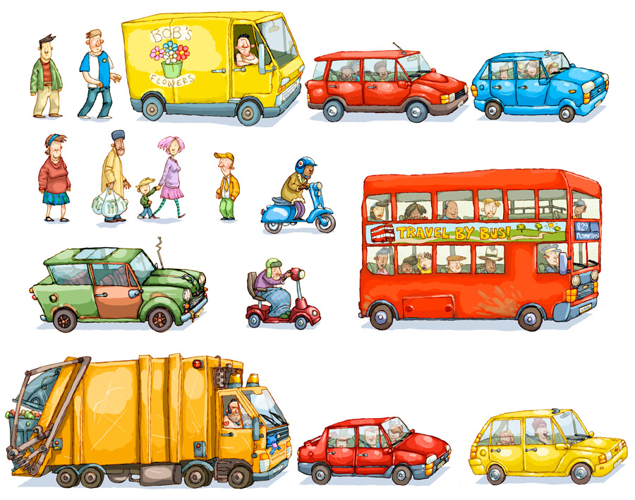 'Mum's Cronky Car' - Secondary characters