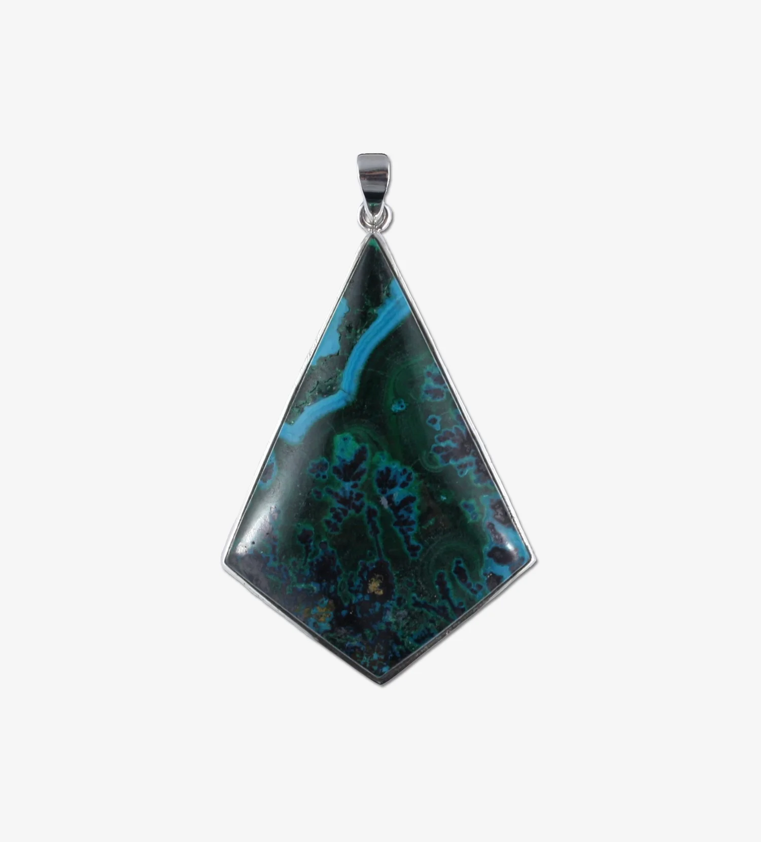 Chrysocolla and Sterling Silver Pendant