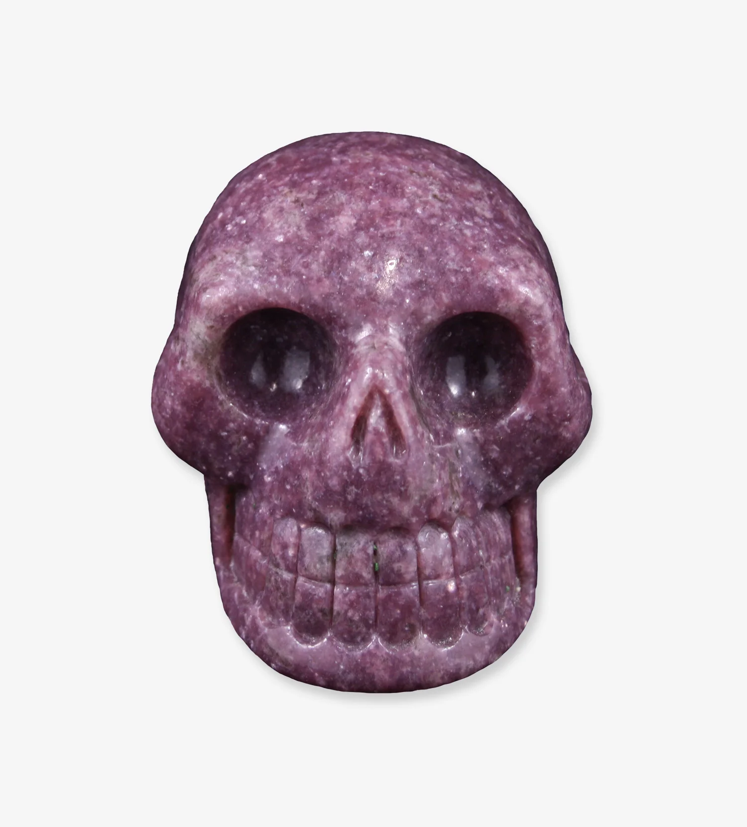 LEPIDOLITE CRYSTAL SKULL 865 Grams