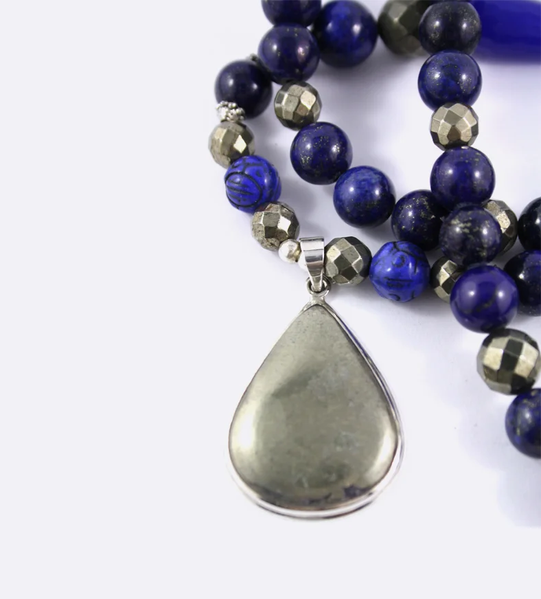 Pyrite and Lapis Lazuli Necklace