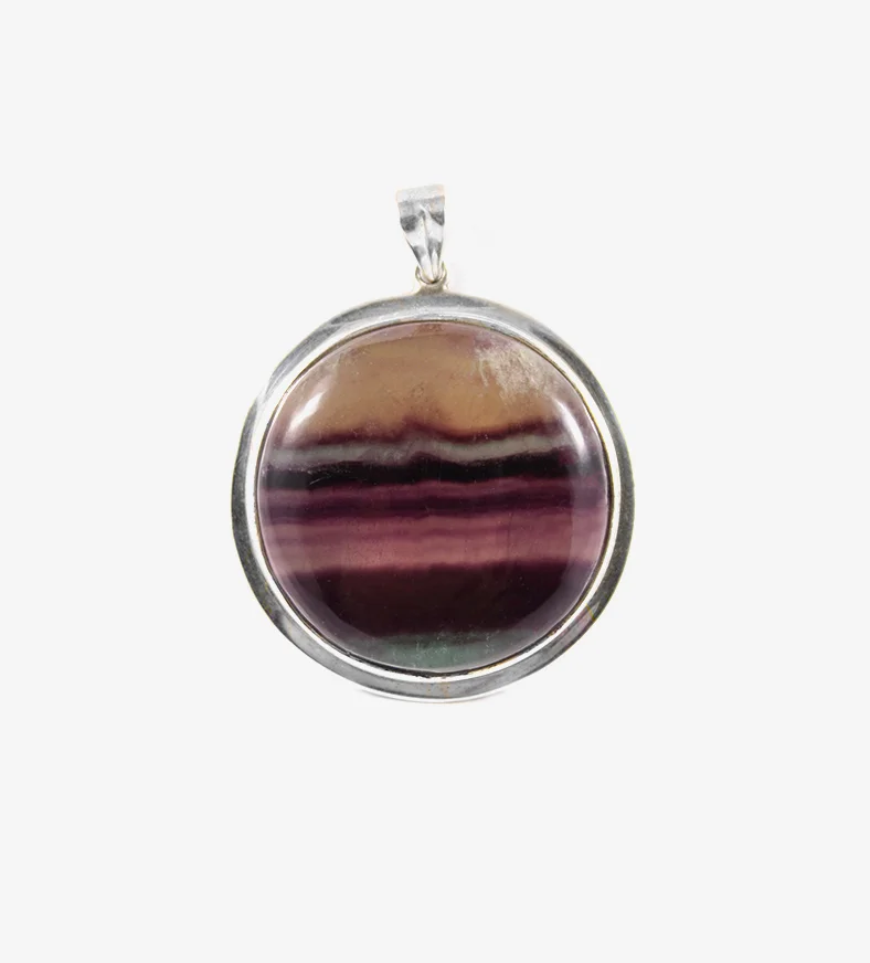 Round Fluorite Pendant