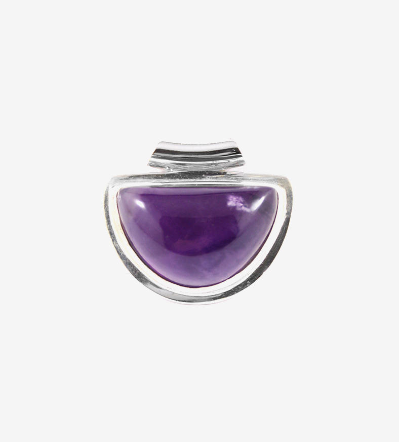 Cabachon Amethyst Pendant