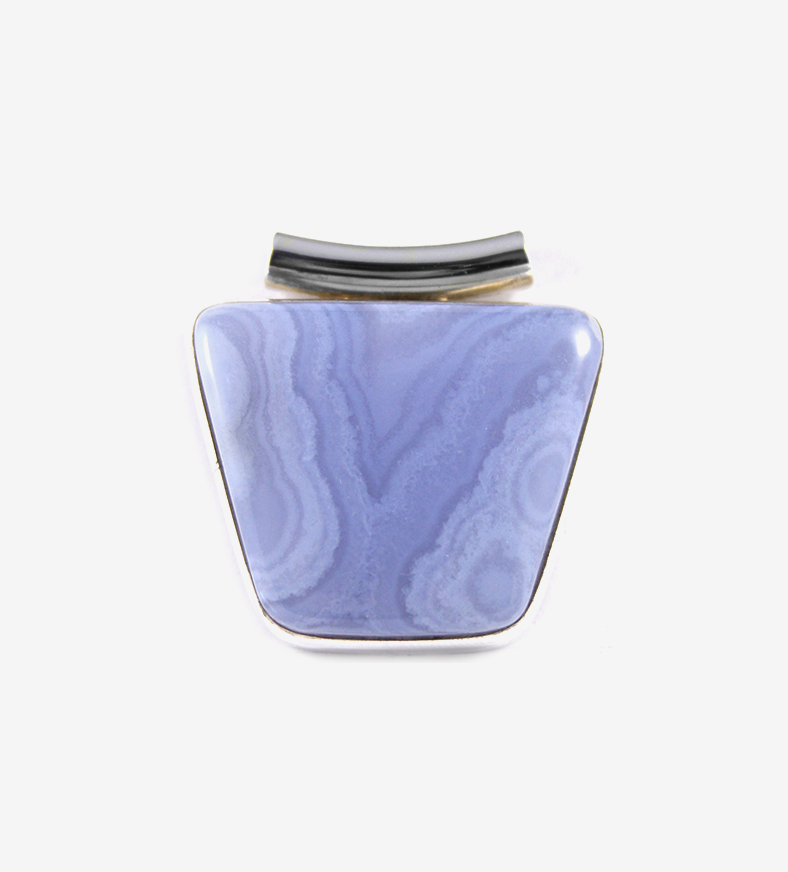 Blue Lace Agate Pendant 2