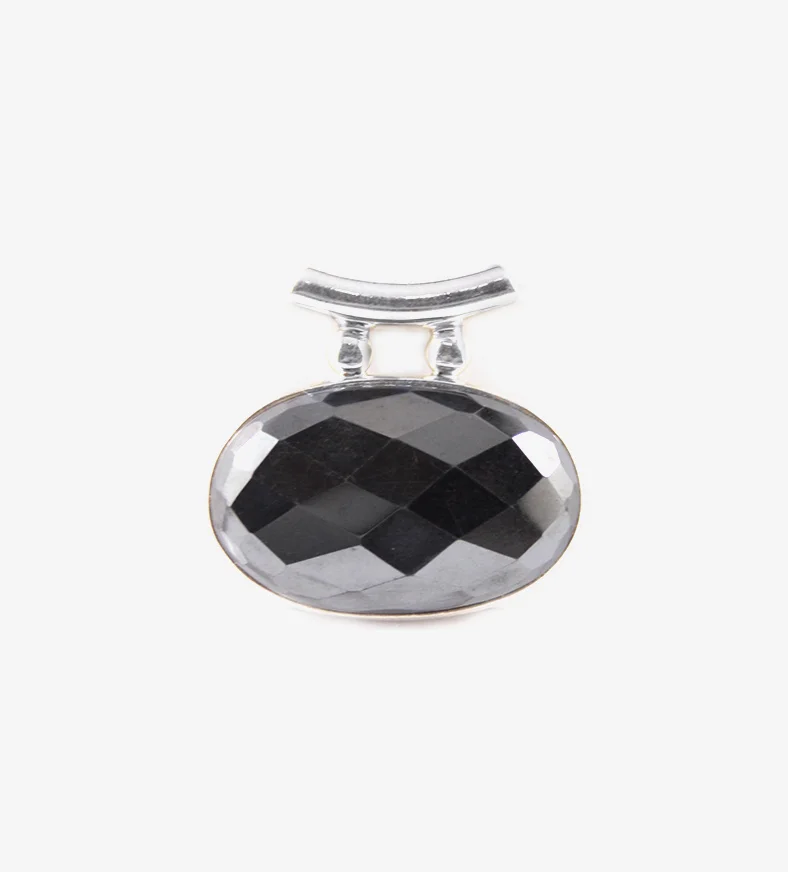 Faceted Hematite Pendant