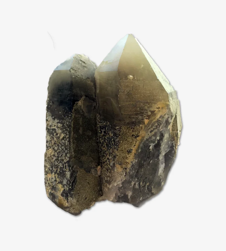 Tibetan SMOKY QUARTZ Twin Terminator