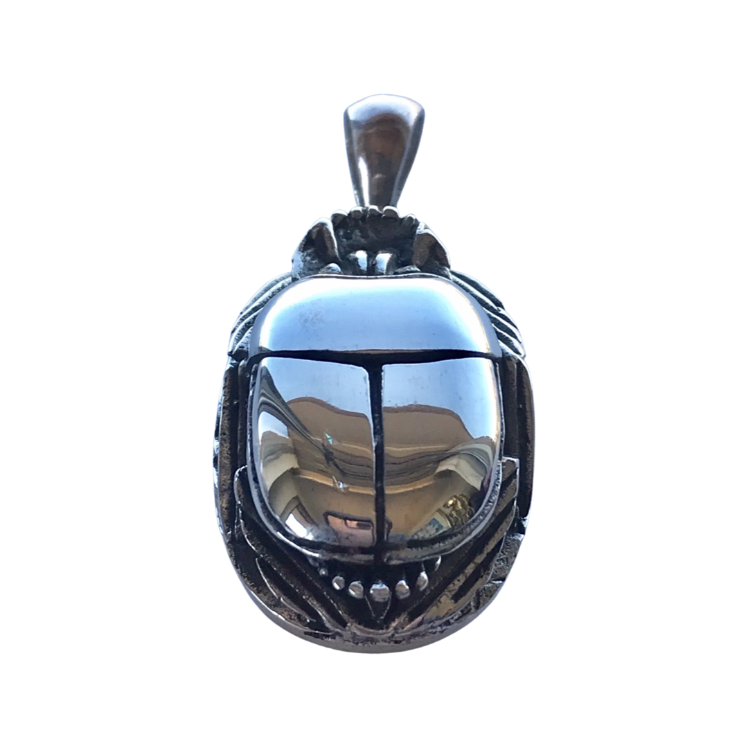 Silver Scarab Pendant