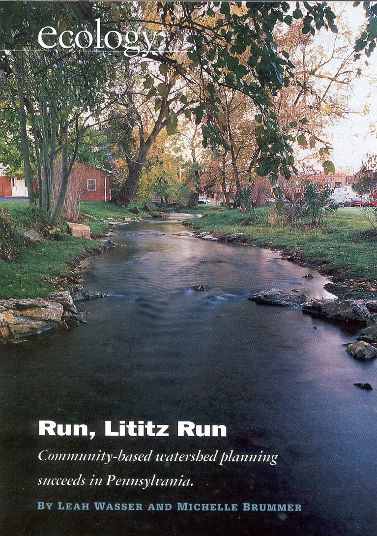 Landscape Architecture Magazine article on Lititz Run