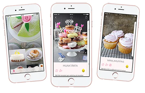 Vår app “Kakboken” hittar du i appstore!
