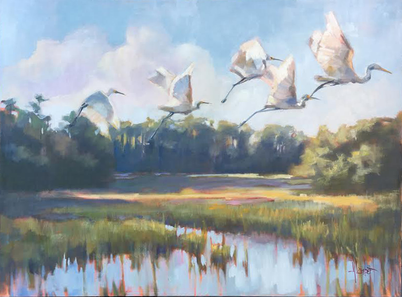 “Morning Beauty”, 30x40 SOLD Southeastern Wildlife Exposition, Feb. 15-17 Charleston Place Ballroom (tickets are on line at sewe.com. Really think this show is going to be outstanding this year!