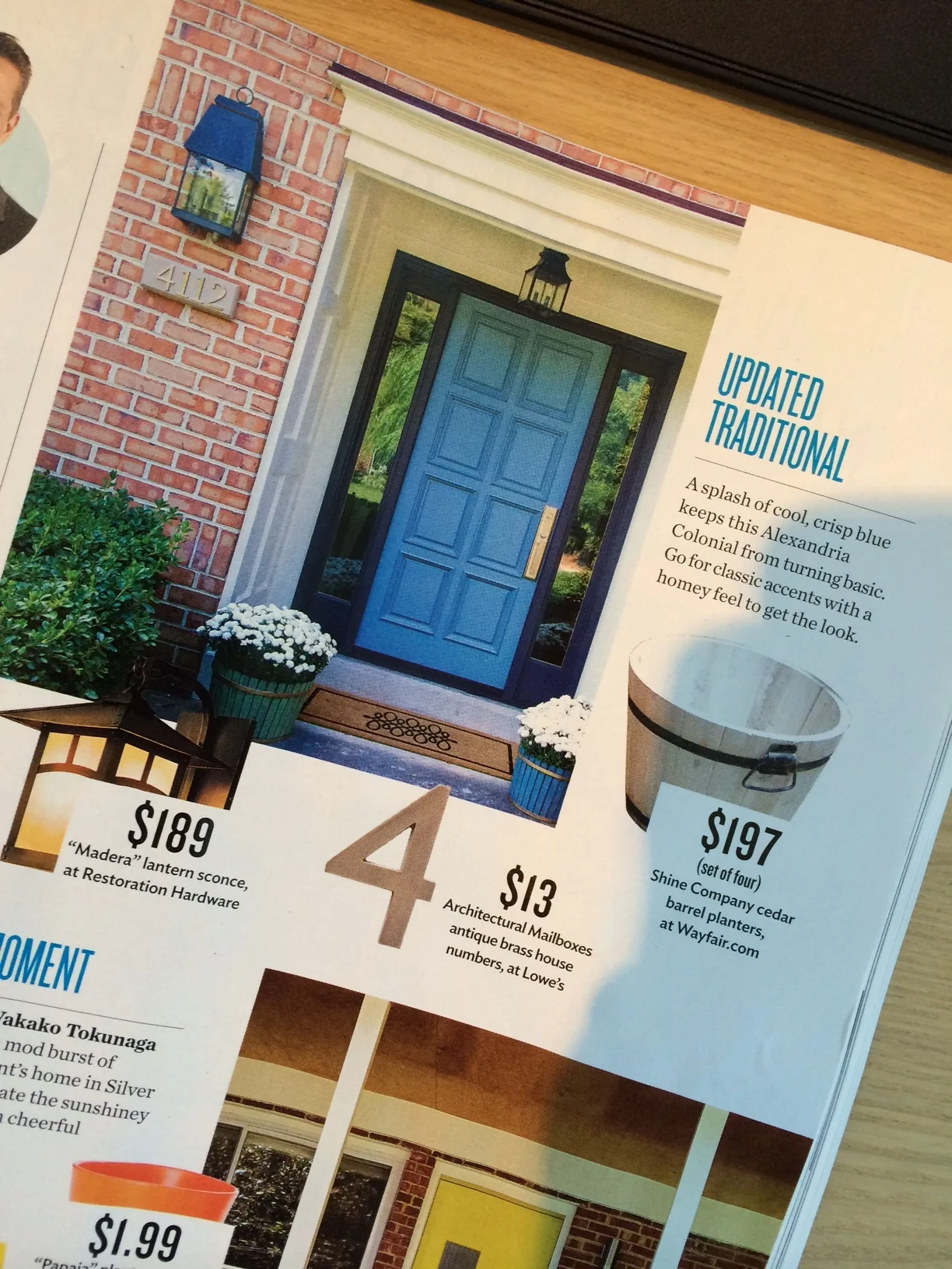 Featured in the September 2014 issue of the Washingtonian Magazine - "Pretty Portals"  