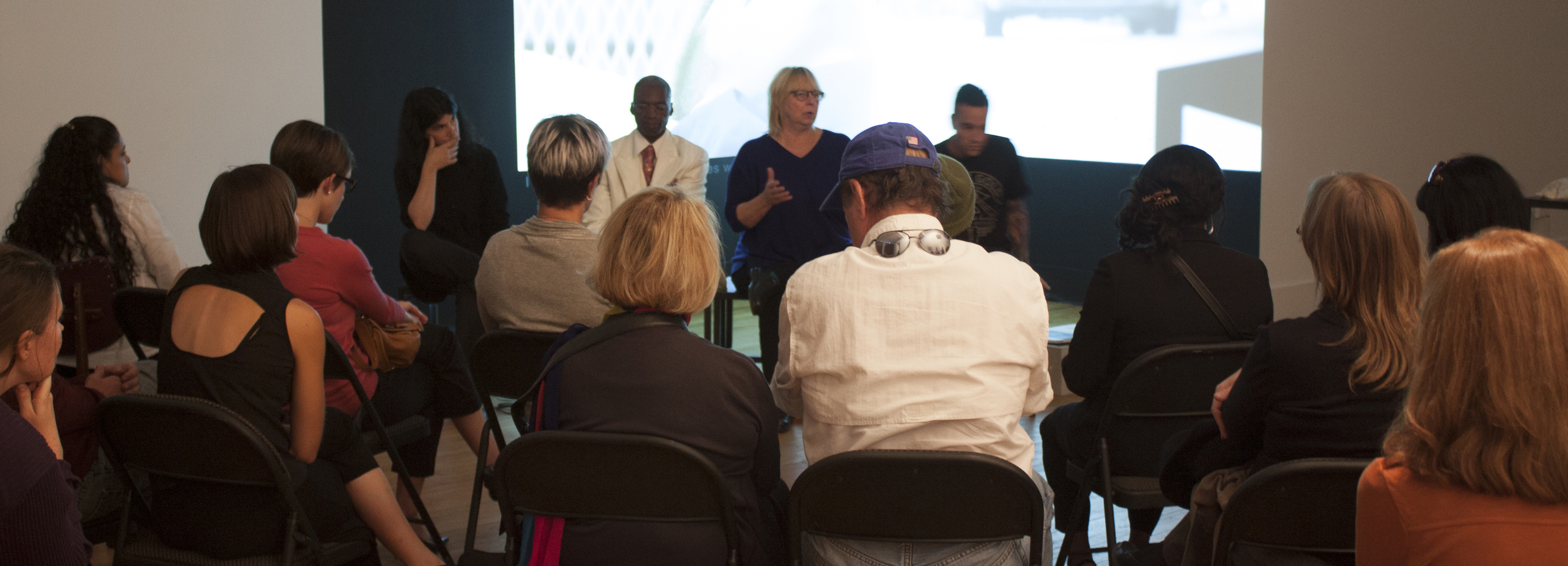 Panel discussion hosted by Edwin gallery, Detroit, during a preview exhibition of Natural Life, Fall 2013