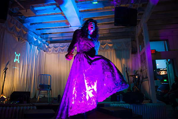 Sylvia Divinorum offering her still beating heart to the world. Photo by Fun Loving Photos