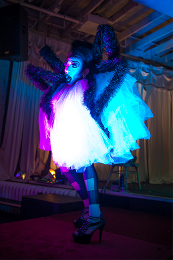 Althea Trix dropping jaws with her eight legged realness. Photo by Fun Loving Photos
