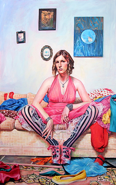 Self-portrait, "Adolescence," by Drew Johnson