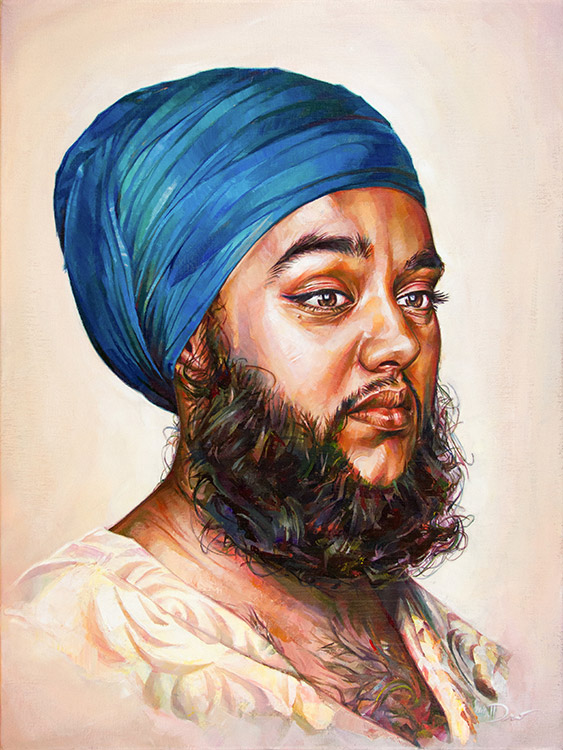 The photography of Brock Elbank was referenced in part during the creation of this painting.