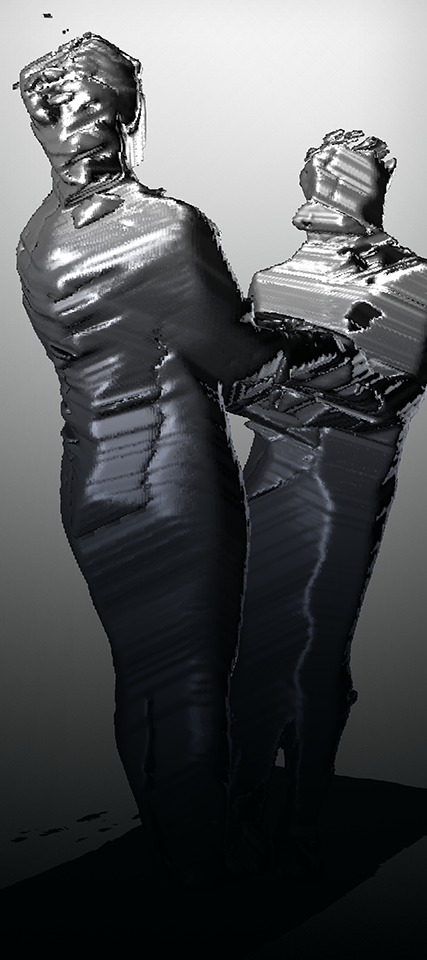 GRIP was created in collaboration with Charles Loop, Qin Cai, and Cha Zhang- researchers in the Multimedia, Interaction and Communication group at Microsoft Research. Each figure was captured from eight angles in a circular ring. The 3D form was the
