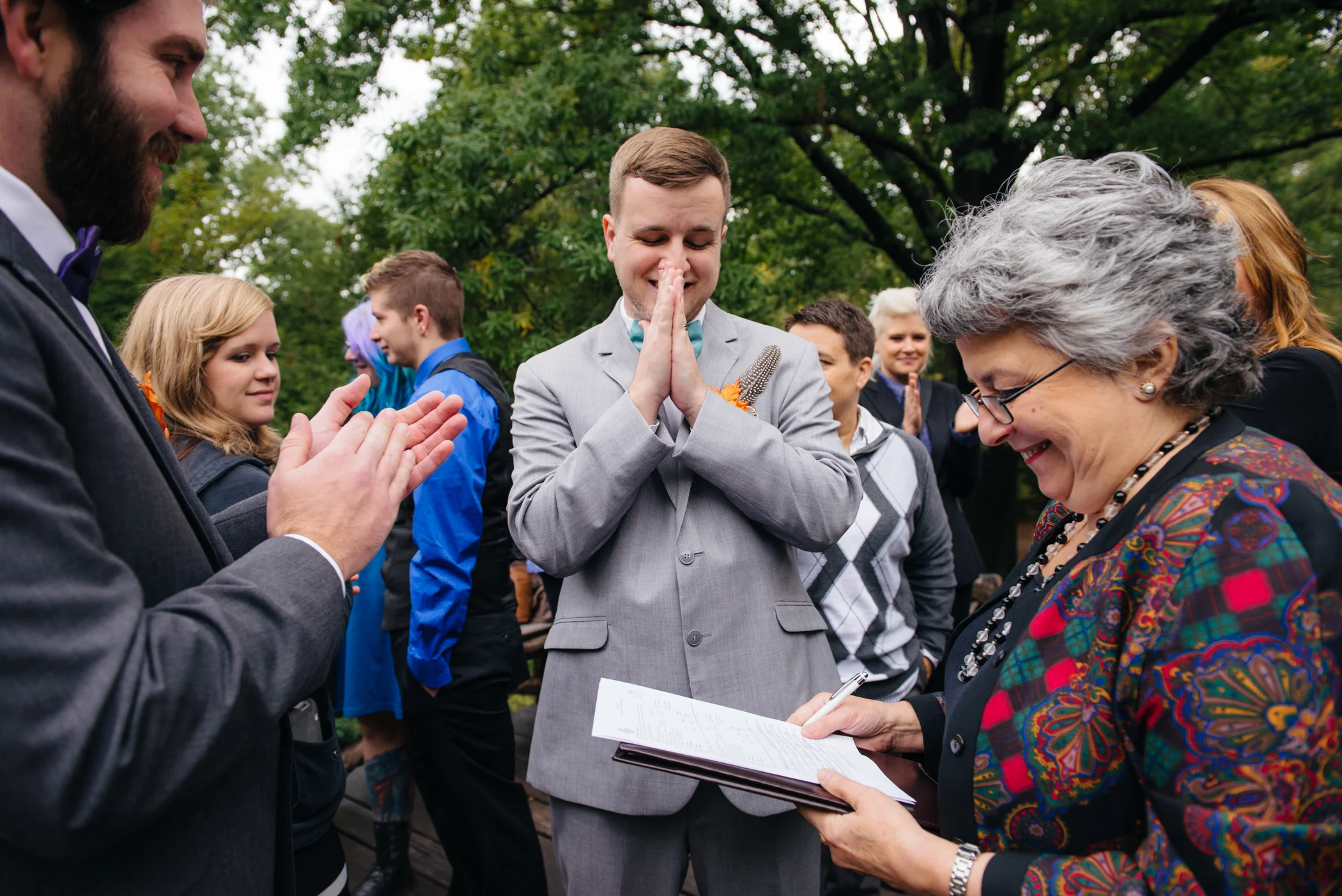 Central Park, New York City same-sex wedding