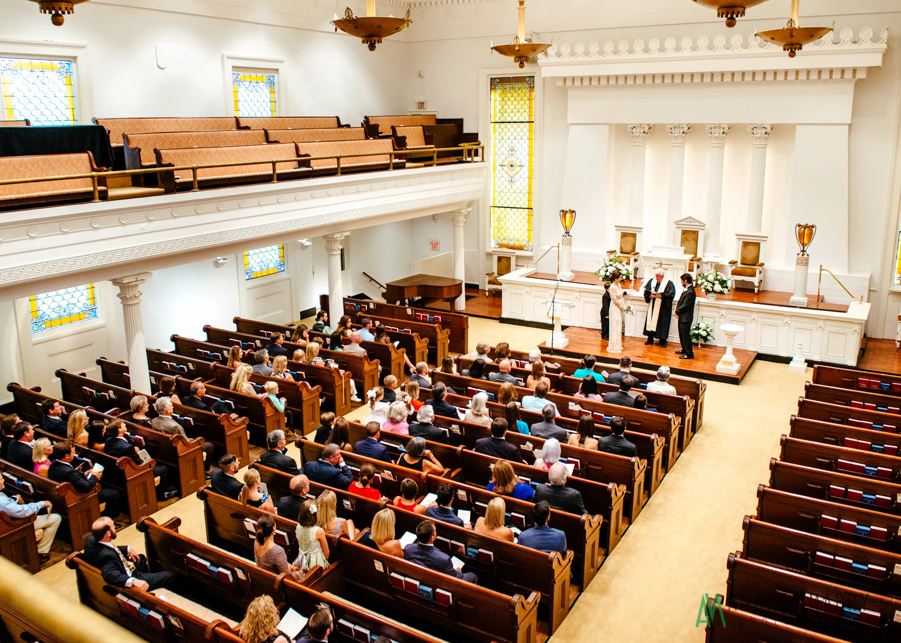 Government Street Presbyterian Church Mobile Wedding. Andrea Mabry Photography.