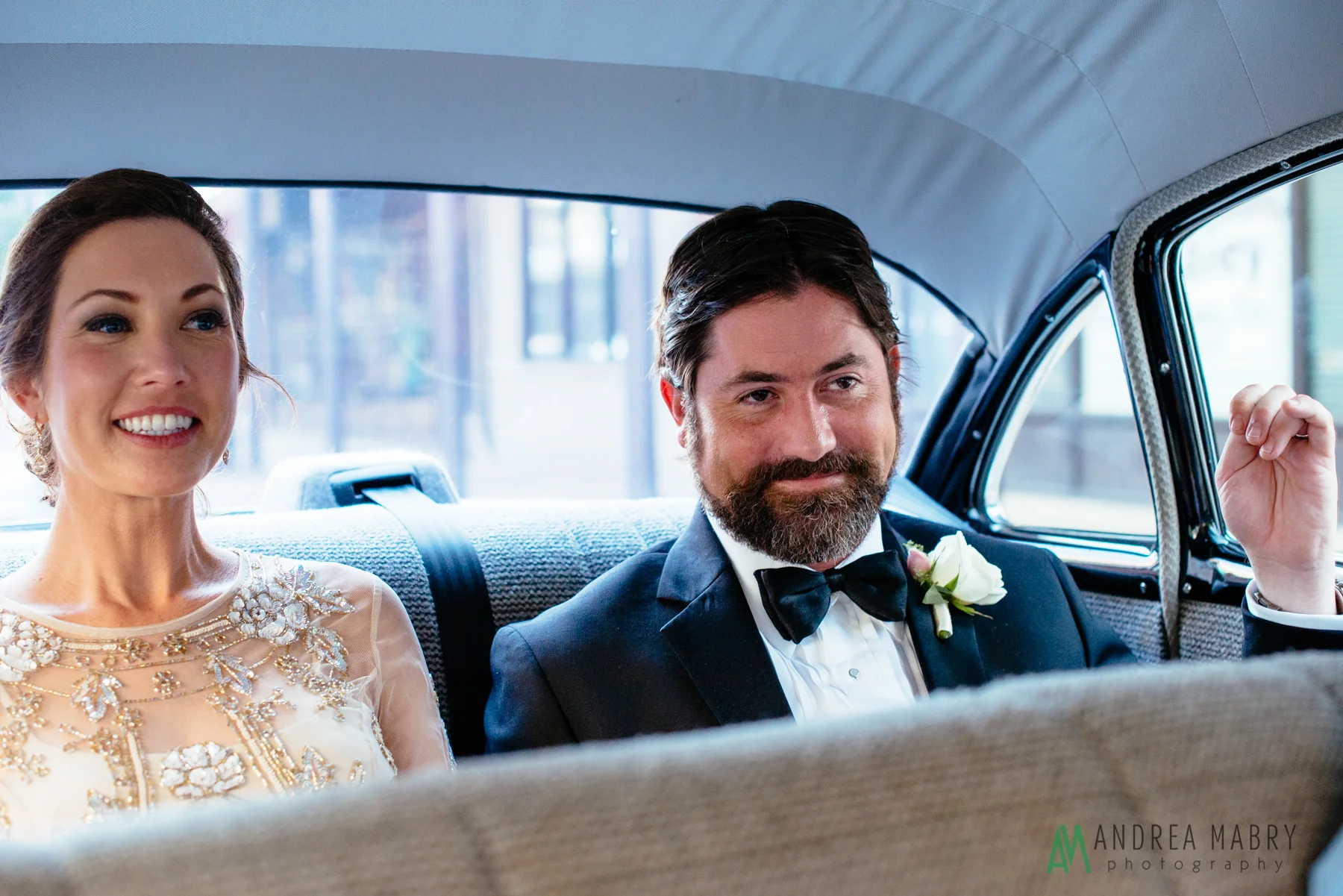 Chevrolet Bel Air. Government Street Presbyterian Church Mobile Wedding. Andrea Mabry Photography.