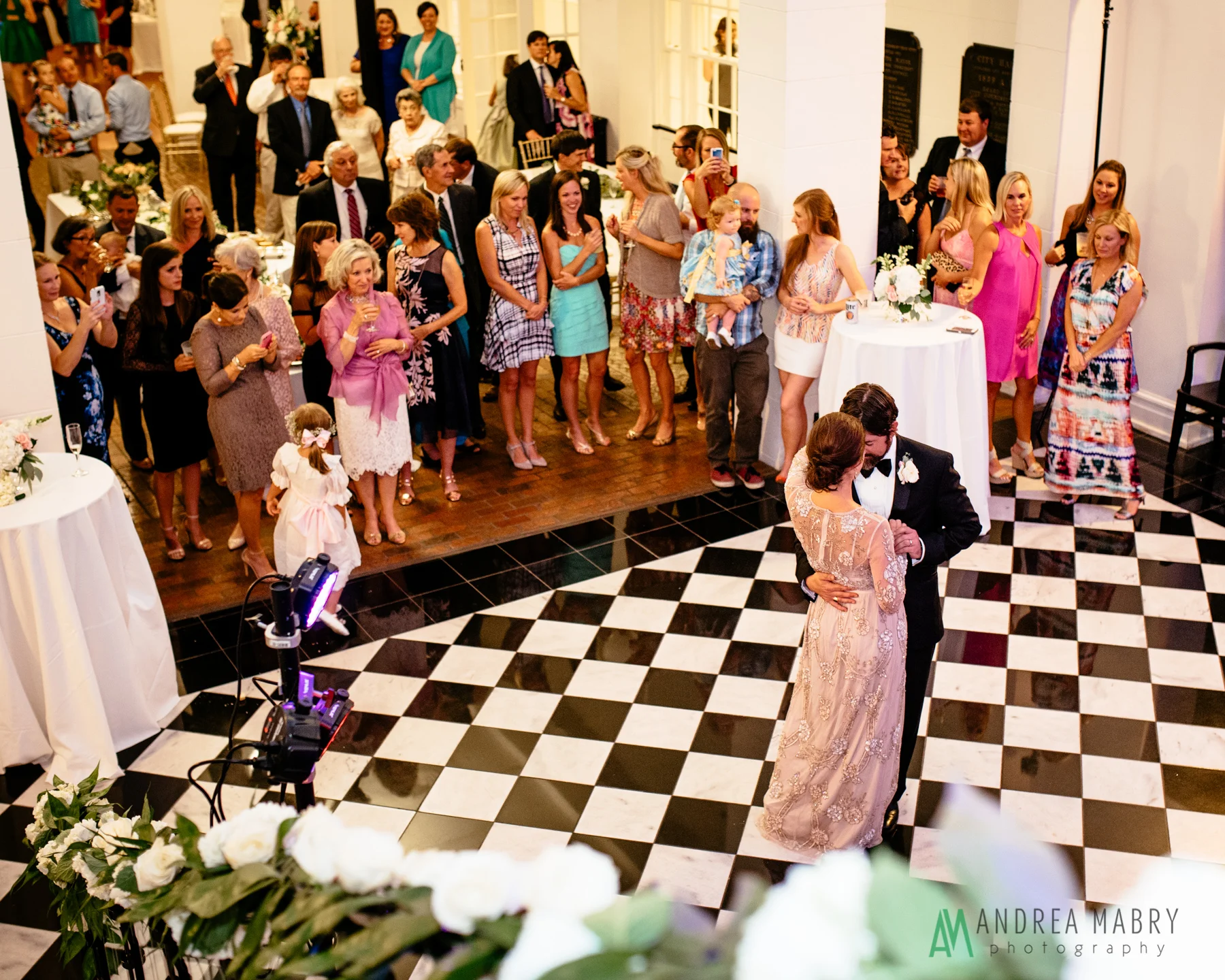 History Museum of Mobile wedding reception. Government Street Presbyterian Church Mobile Wedding. Andrea Mabry Photography.