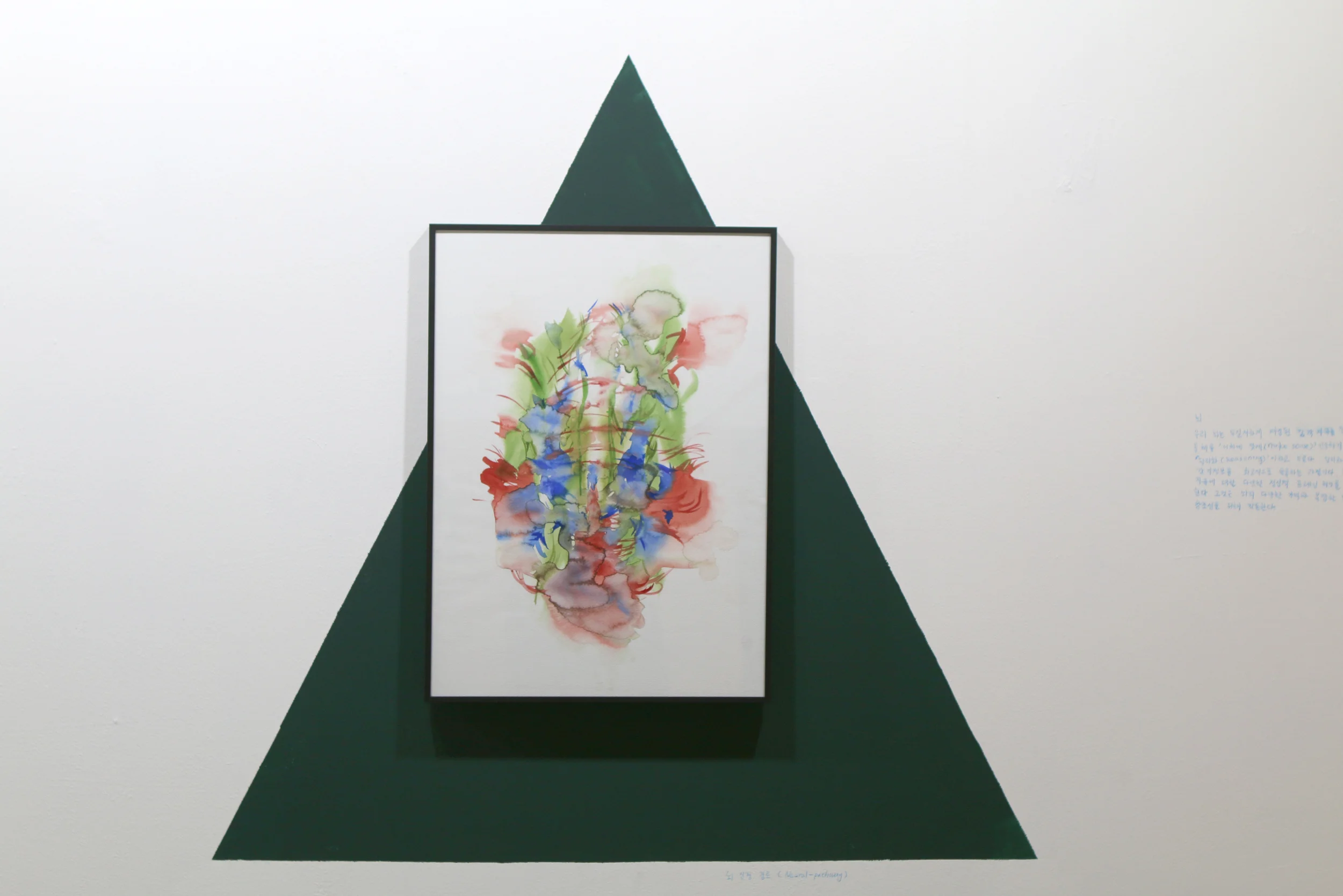 watercolor on paper approx. 38 x 38 inches