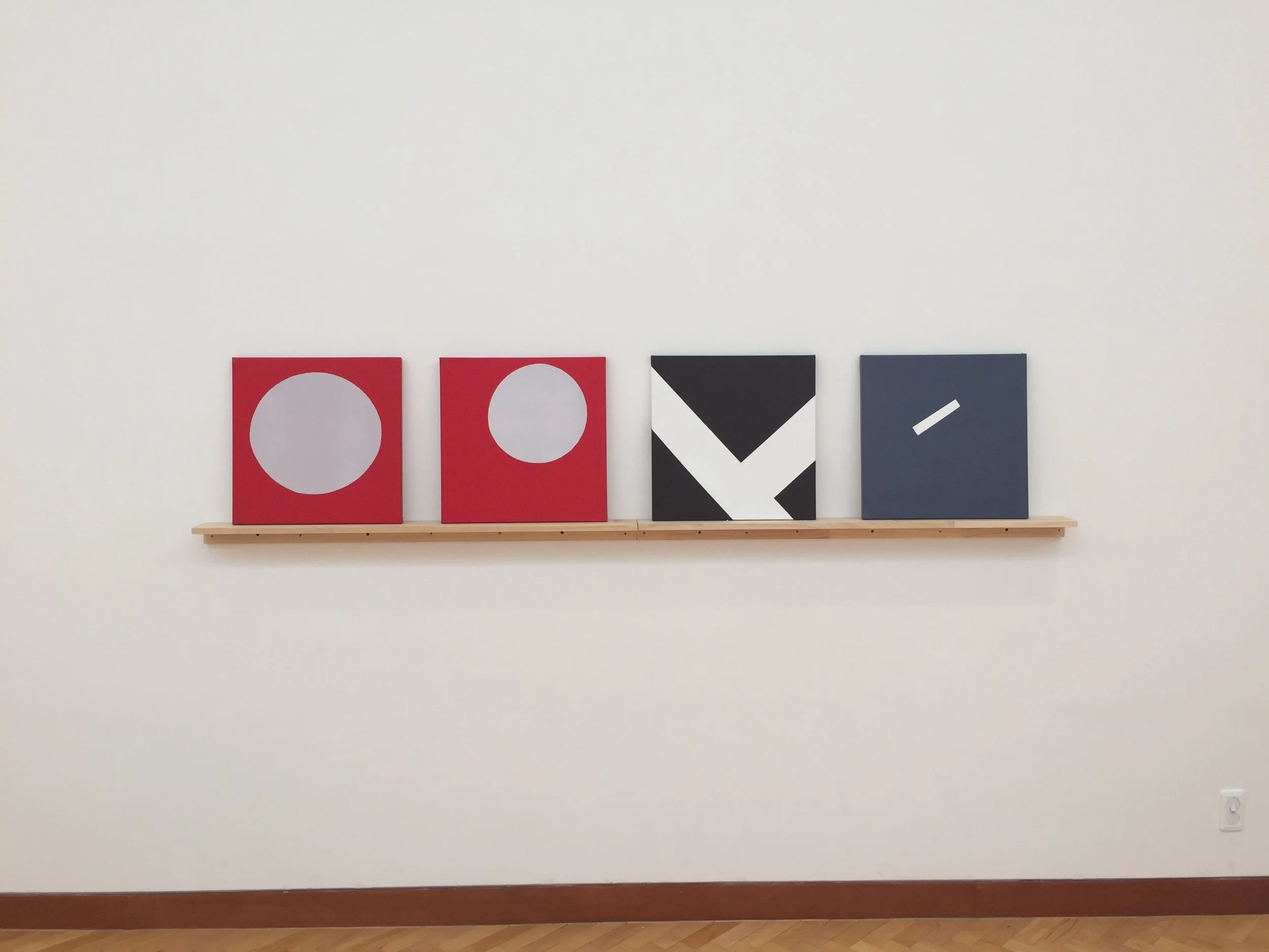 35 x 35 cm each, acrylic on canvas, 2015